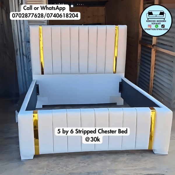 5 by 6 Stripped Chester Bed